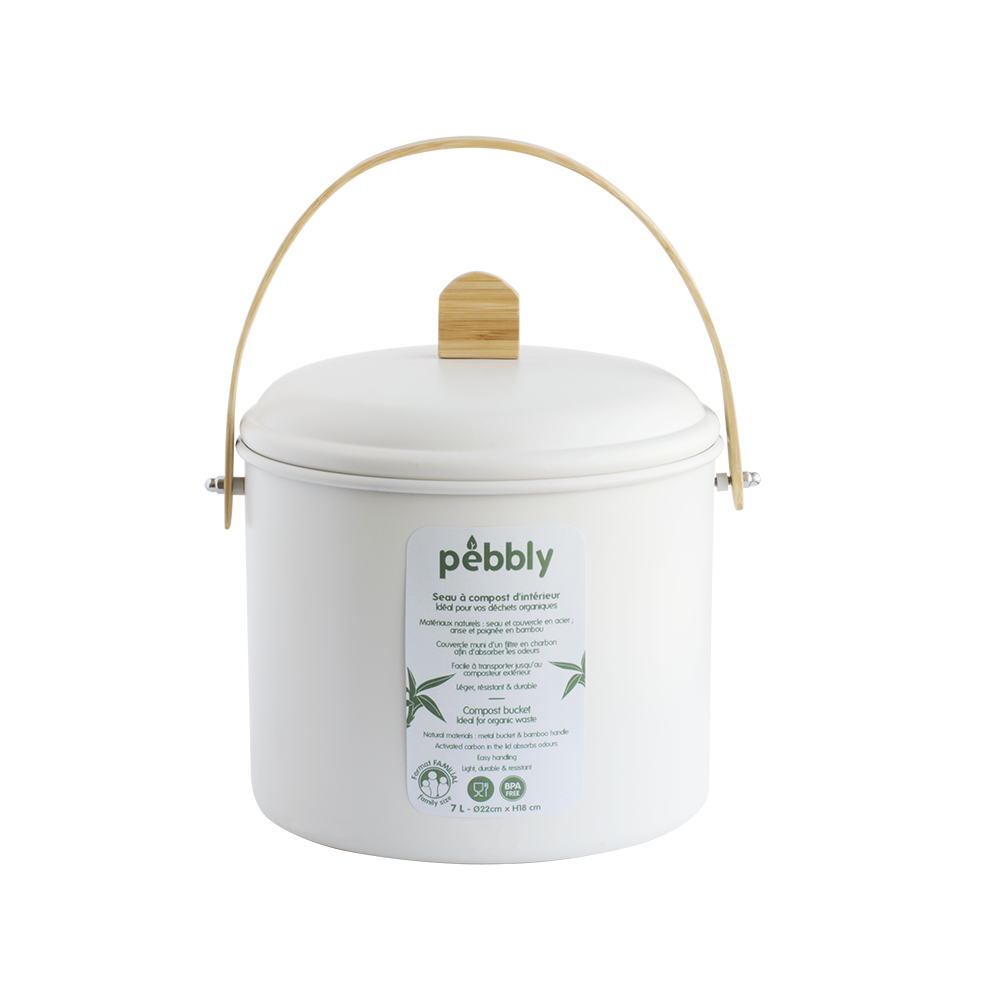 Compost Bin with Charcoal Filter 7Qt.