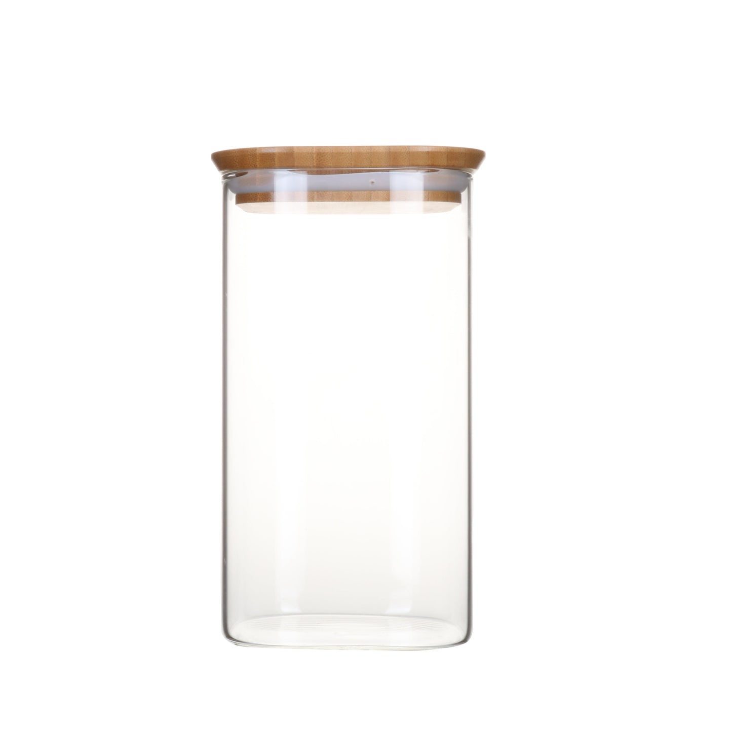 Stackable Glass Container with Bamboo Lid