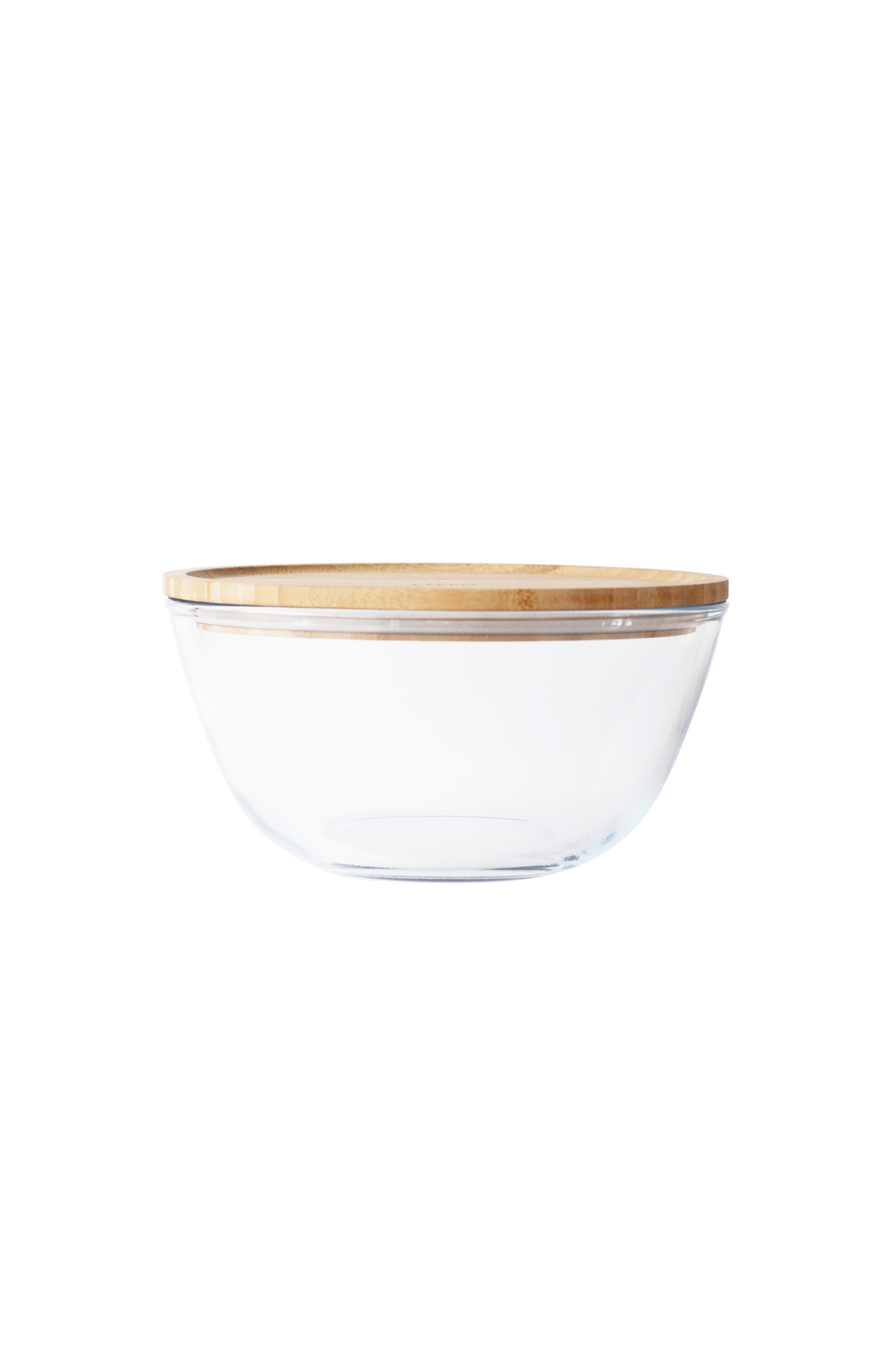 Glass Mixing Bowl with Bamboo Lid