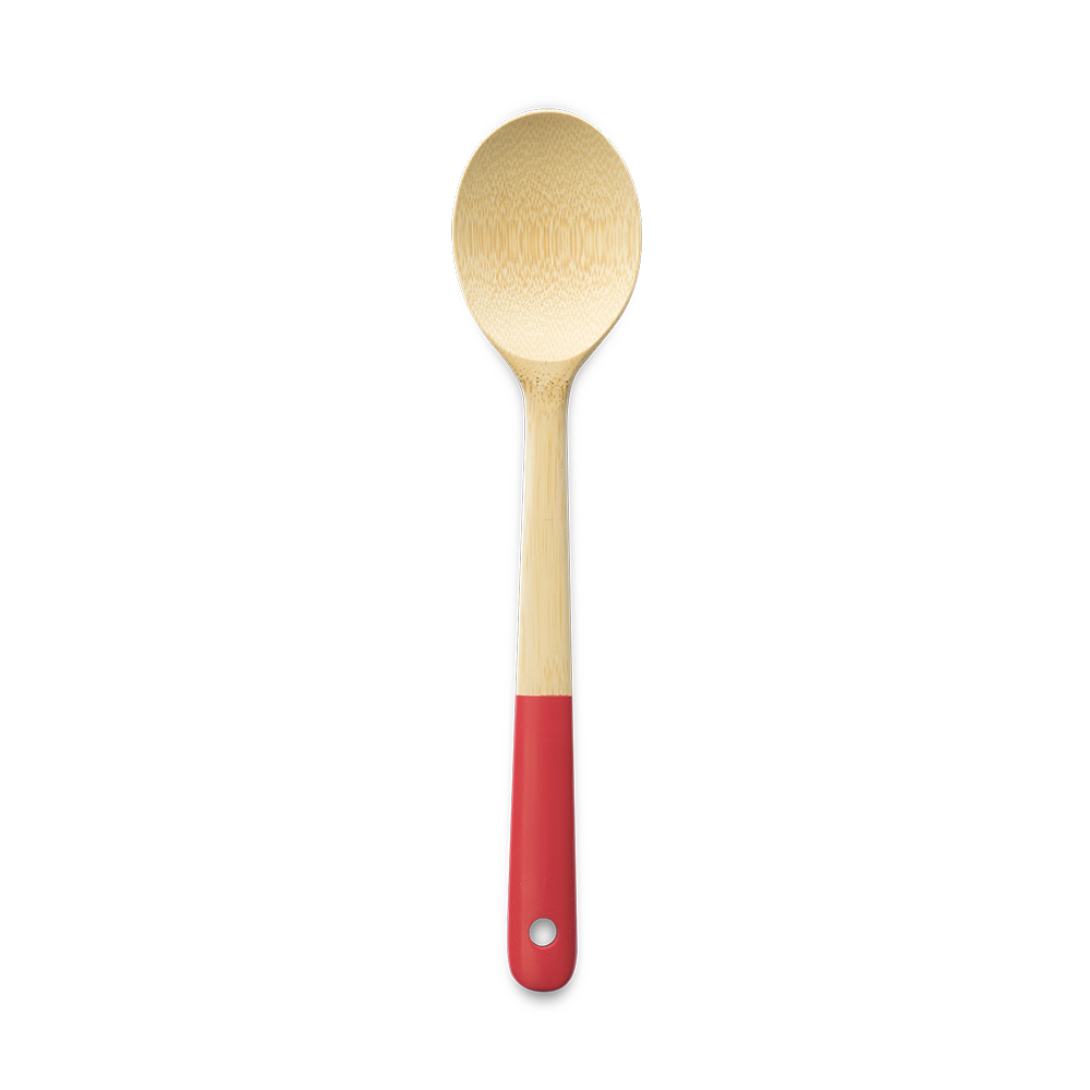 Bamboo Kitchen Spoon - Red
