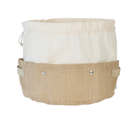 2-in-1 Shopping & Storage Basket - Organic Cotton and Jute