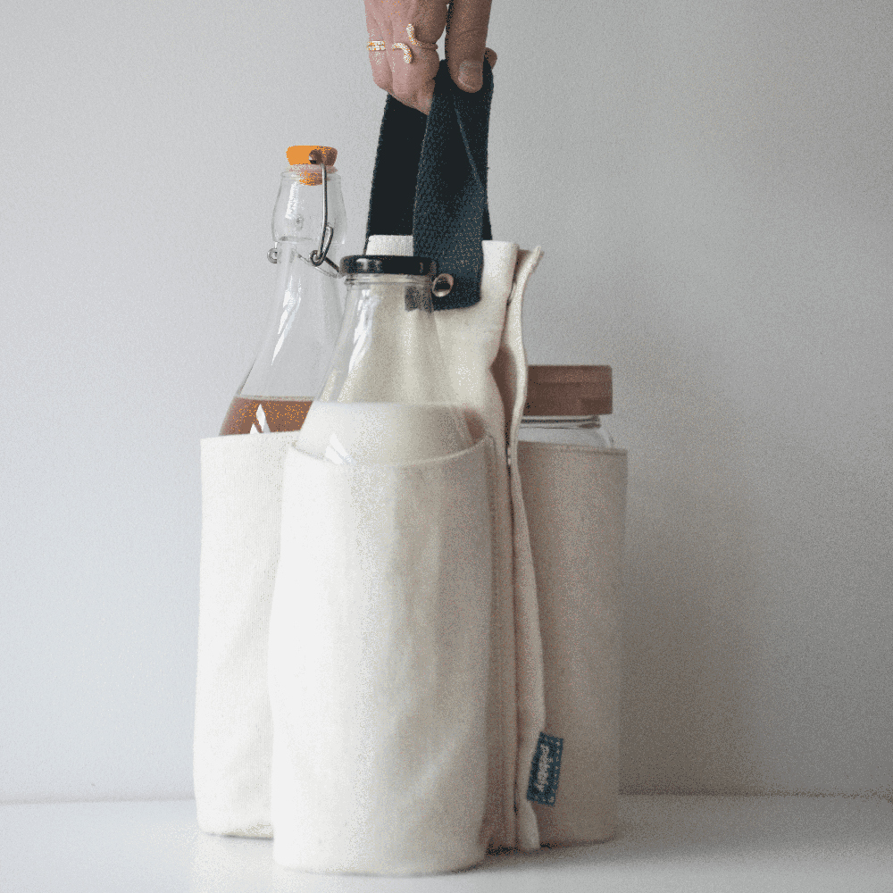 Organic Cotton Bottle Carrier